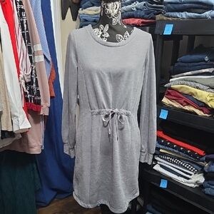 a new day Light Gray Long Sleeve Dress